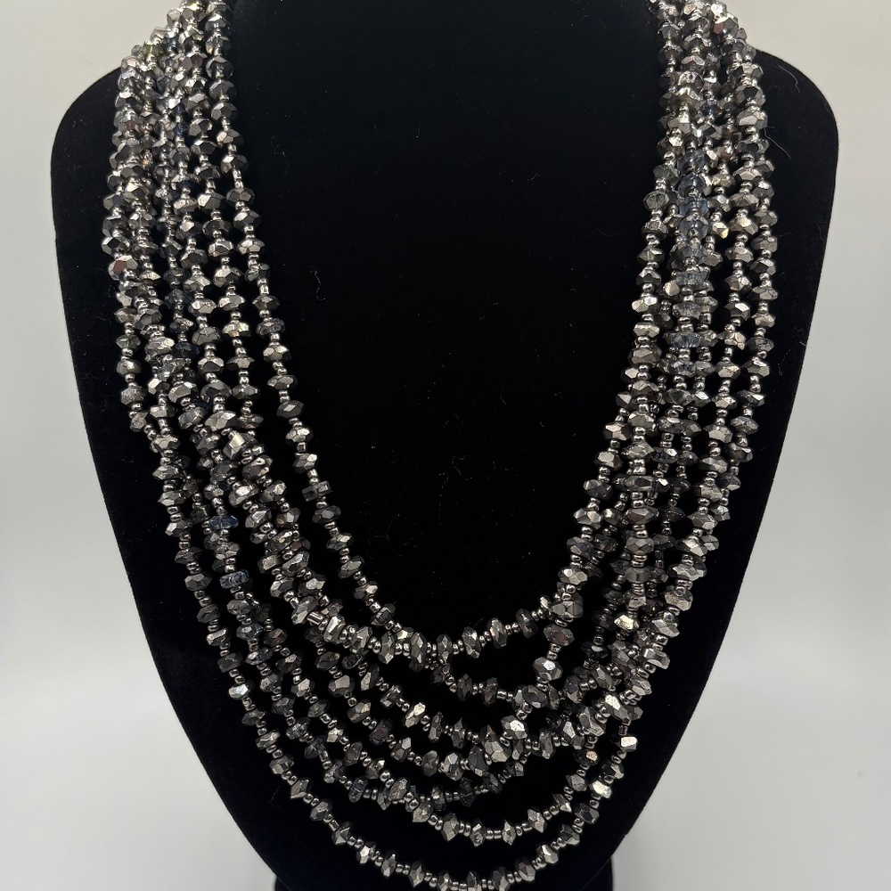 LIA SOPHIA vintage hematite necklace